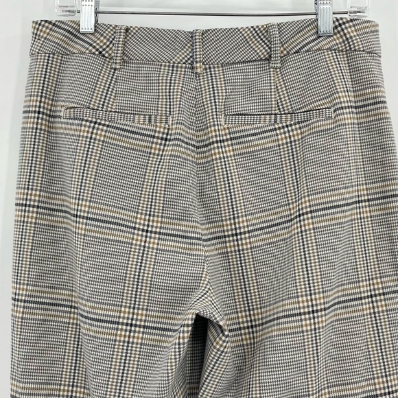 Abercrombie & Fitch Plaid Preppy Straight Leg Ankle Trouser Pants Size Medium - Picture 5 of 10
